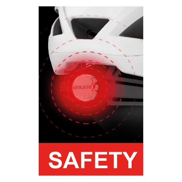 SALICE casco Gavia Helmet White-Black (59-61 cm) - Imagen 3
