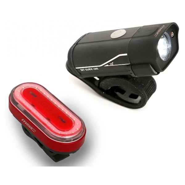 MSC Kit luces led - Delantera 500 lumenes + Trasera 50 lumenes