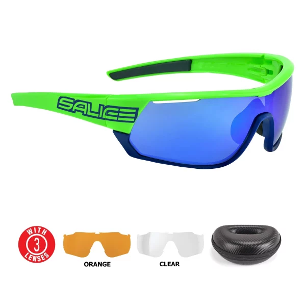 SALICE Gafas de sol Salice 016 Lentes de espejo/Verde-Azul
