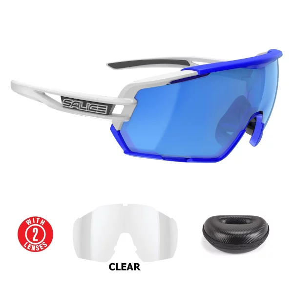 SALICE Gafas de sol Salice 020 Lentes de espejo/Blanco-Azul