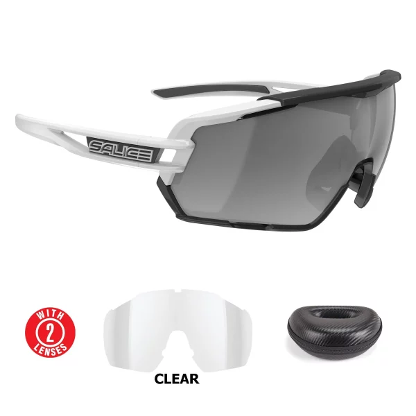 SALICE Gafas de sol  020 con lentes de espejo/blanco-negro